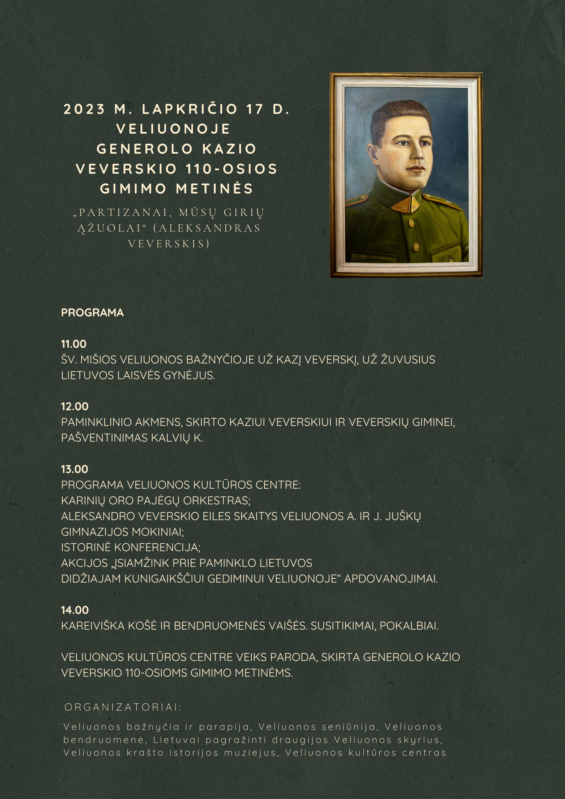 Generolo Kazio Veverskio 110-osios gimimo metinės