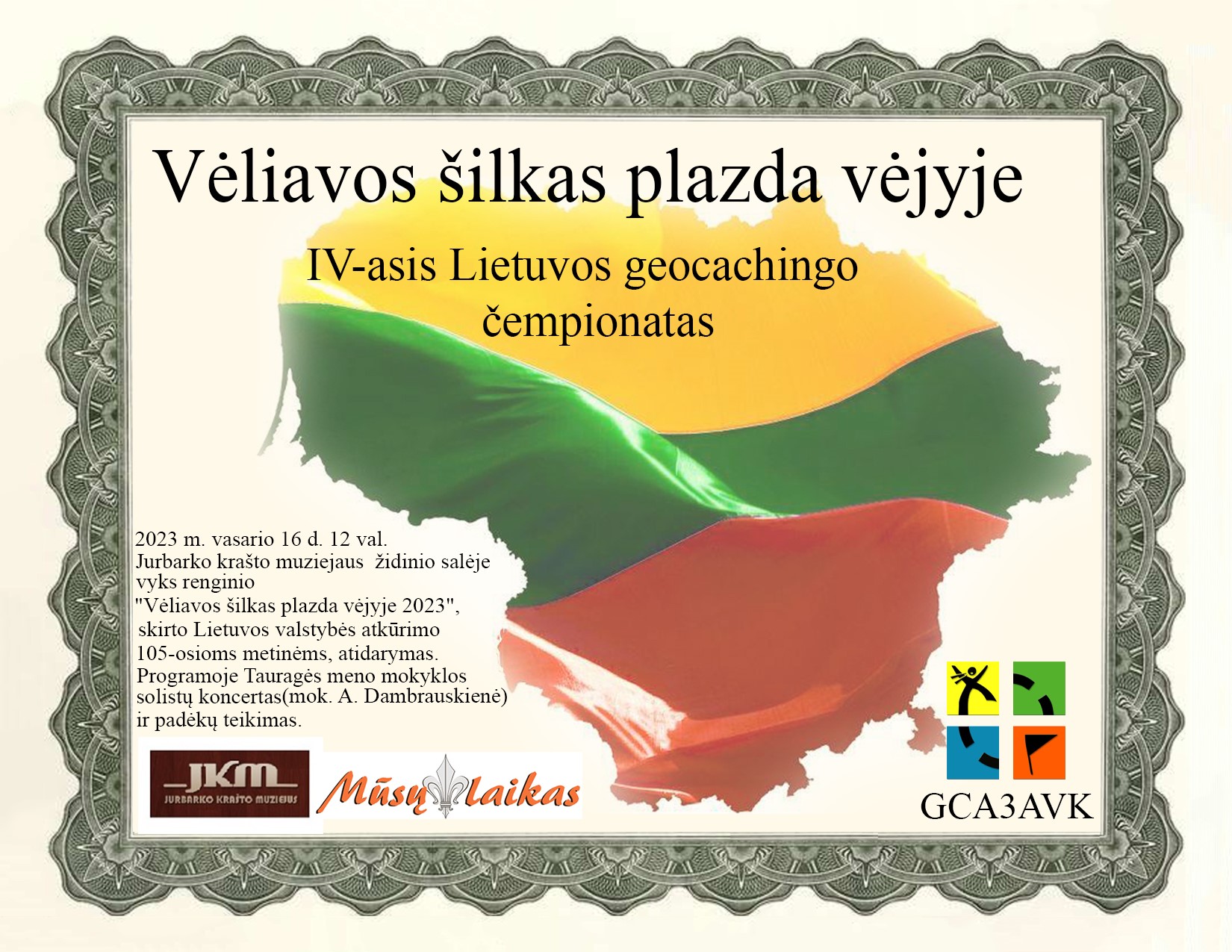 „Vėliavos šilkas plazda vėjyje“