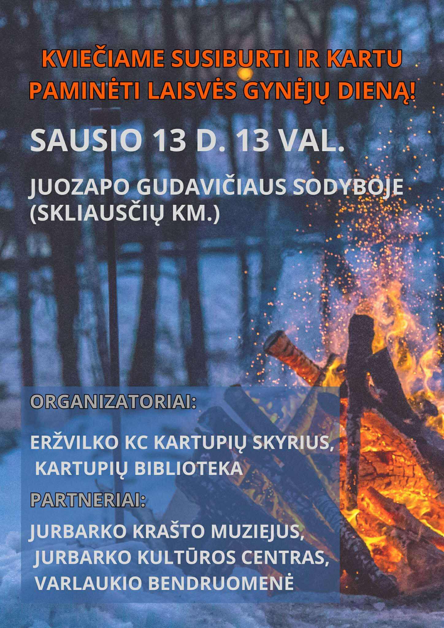 Kviečiame kartu paminėti laisvės gynėjų dieną