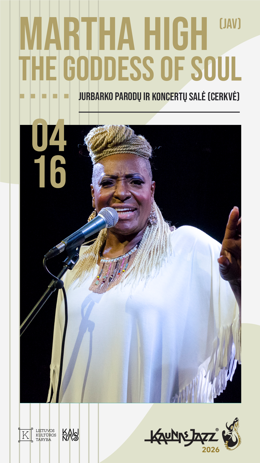 Martha High (JAV) – tarptautinio festivalio „Kaunas Jazz“ koncertas Jurbarke