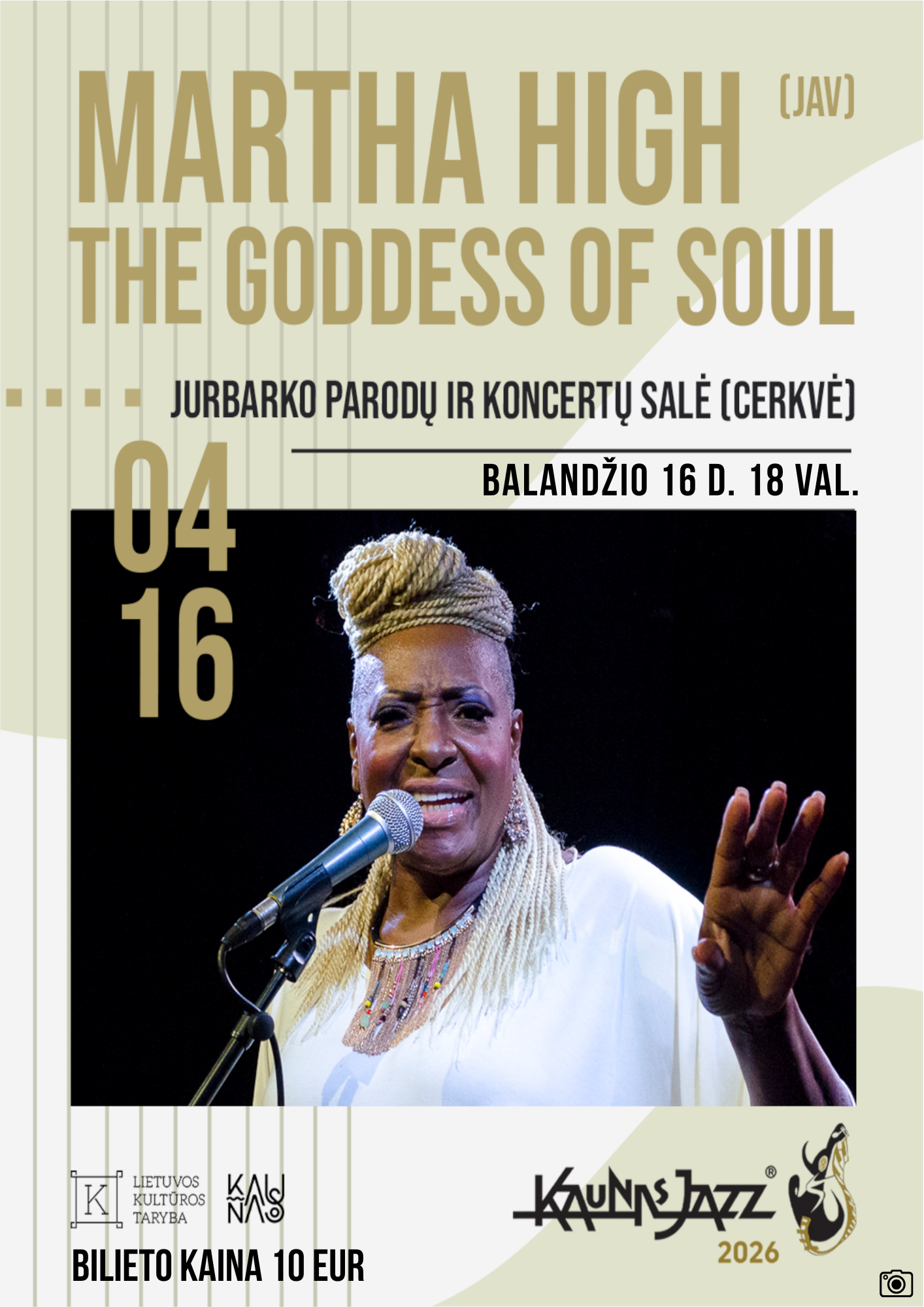 Martha High (JAV) – tarptautinio festivalio „Kaunas Jazz“ koncertas Jurbarke