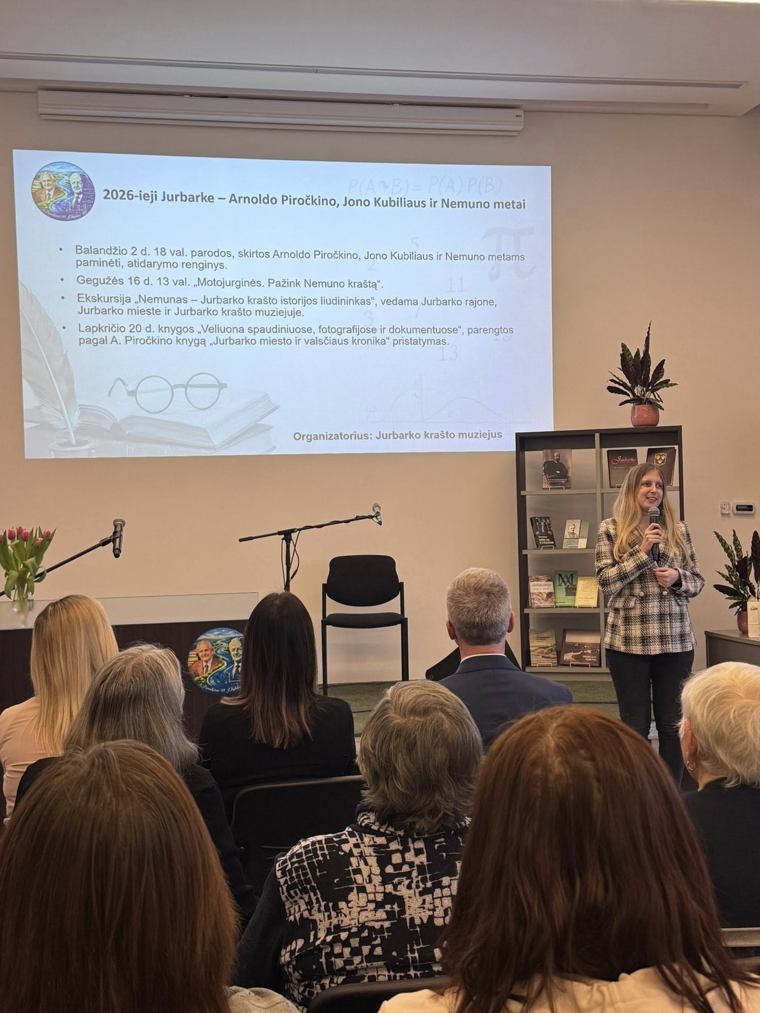 Arnoldo Piročkino, Jono Kubiliaus ir Nemuno metai kovo 4 d. pristatyti Jurbarko raj. sav. viešojoje bibliotekoje