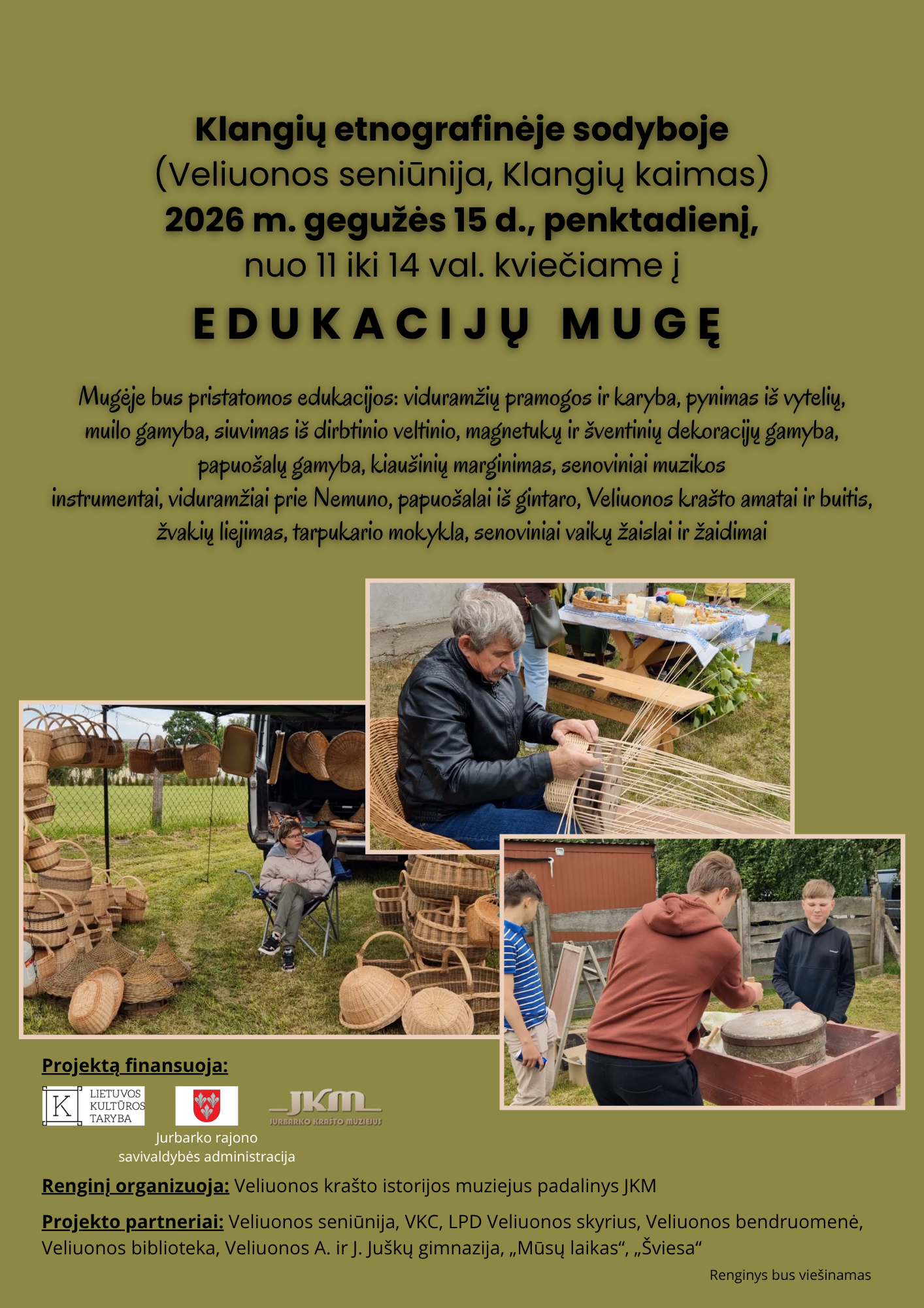 Edukacijų mugė Klangių etnografinėje sodyboje