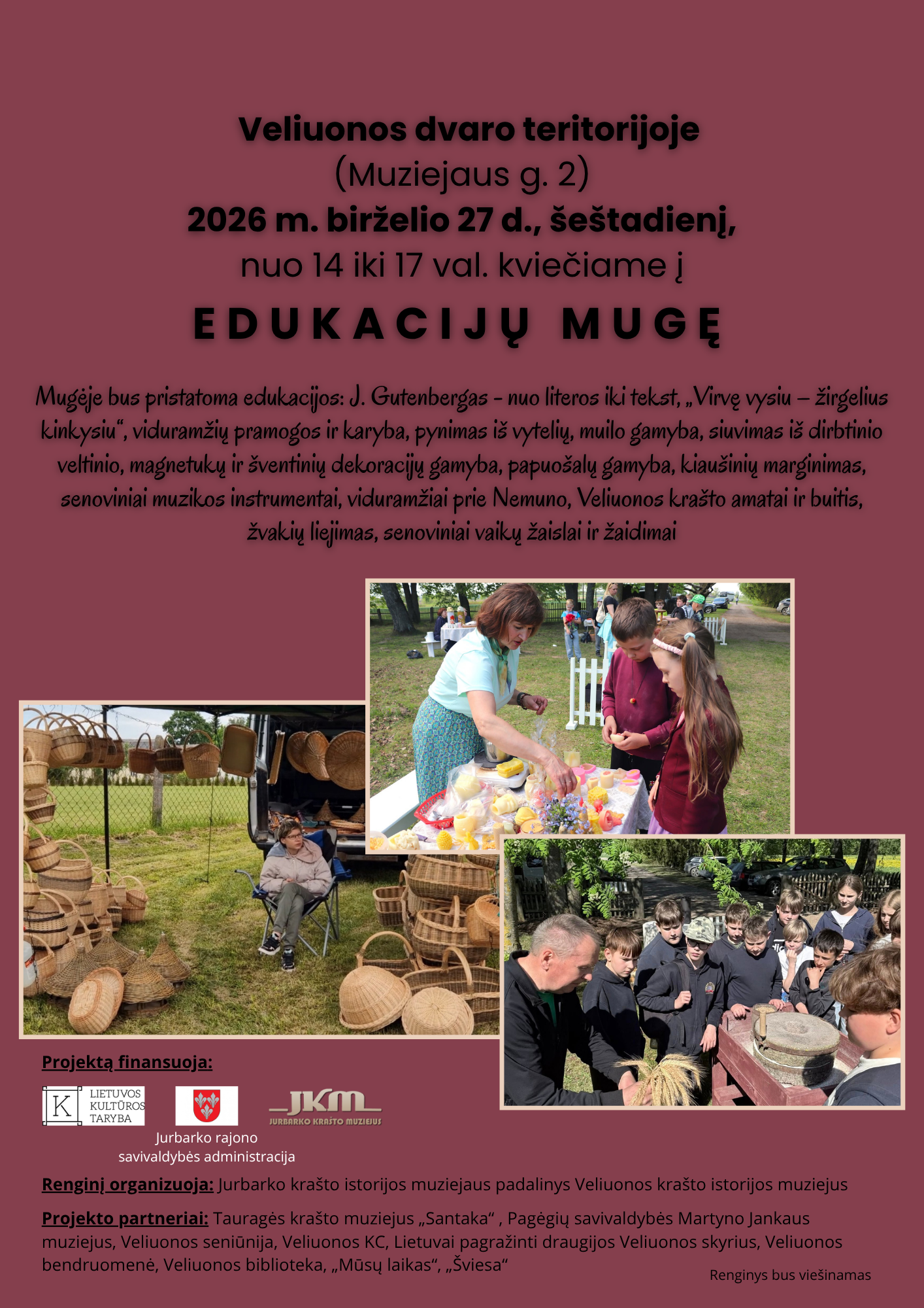 Edukacijų mugė Veliuonoje